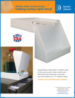 107374 Folding Spill Tray Sales Sheet Literature