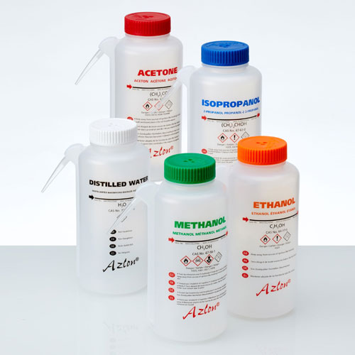 Azlon GHS INtegral Wash Bottles