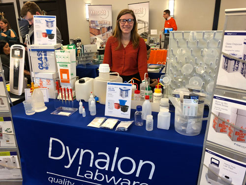 Morgan McDonald at the Dynalon Booth Morgan McDonald at the Dynalon Booth