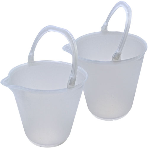 Plastic pail with handle discount