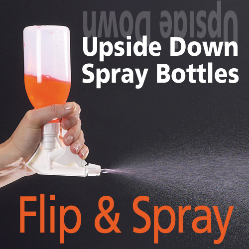Flip & Spray™ Bottle Upside Down Spray Bottle Dynalon