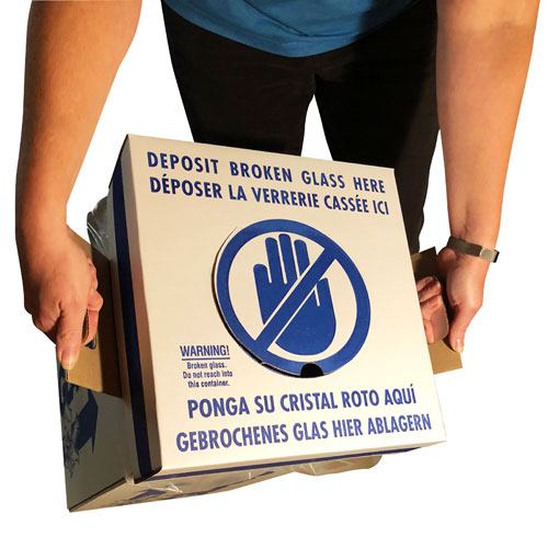 Glass Disposal Box Disposal Box Glass Box with Handle Dynalon