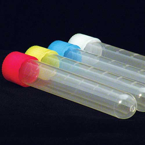 Plastic Color Coded Test Tubes