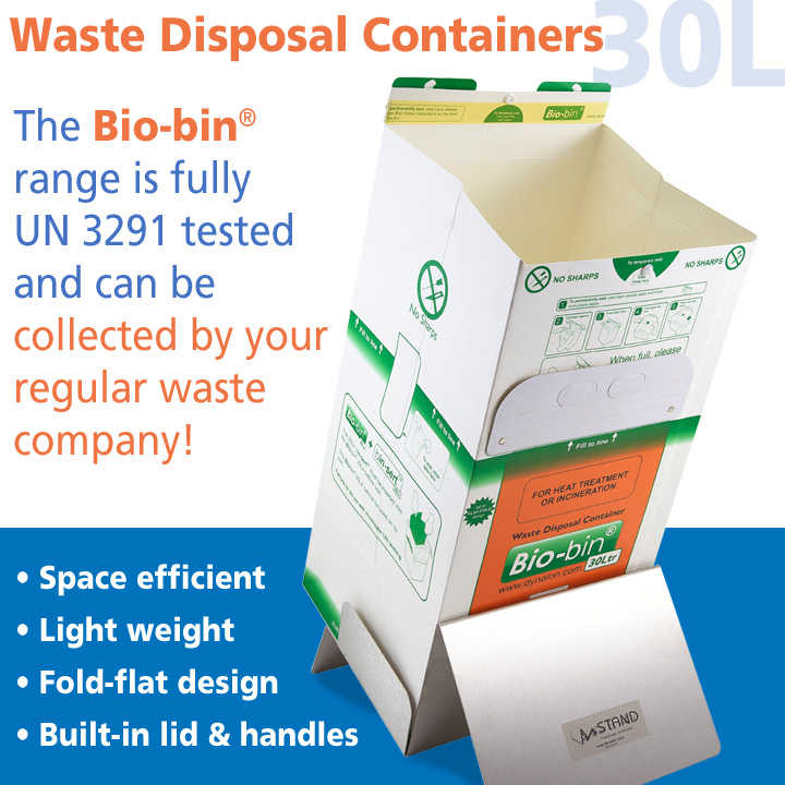 797303-0030 Floor Bio-bin Non-Sharps Waste Disposal Container