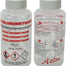 Multilingual Dichloromethane Wash Bottles 