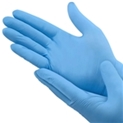 Blue Nitrile exam glove